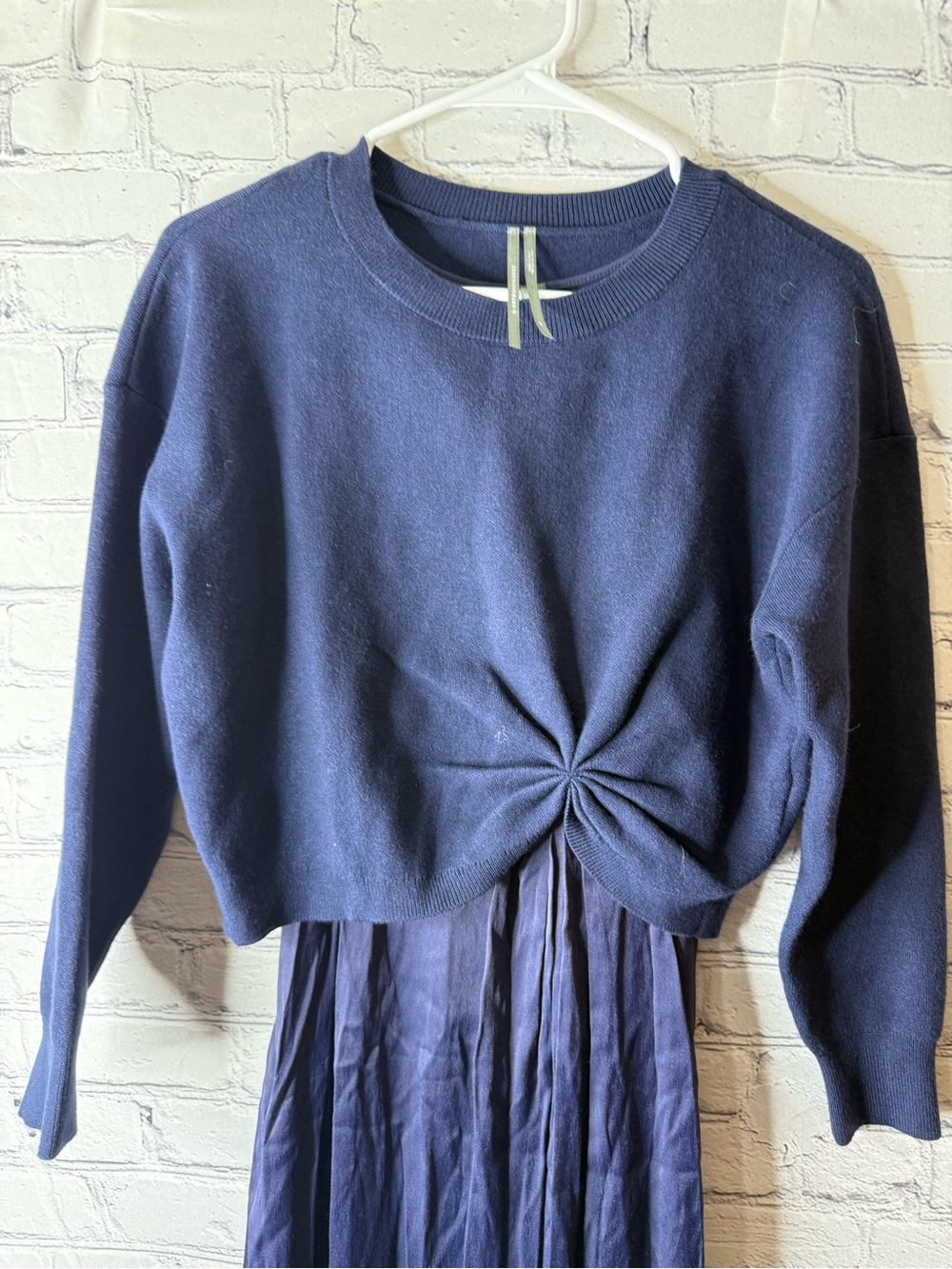 Anthropologie Gemini two piece navy dress size small